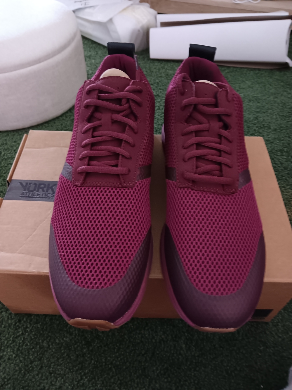 Men's Burgundy Mesh York Athletics .